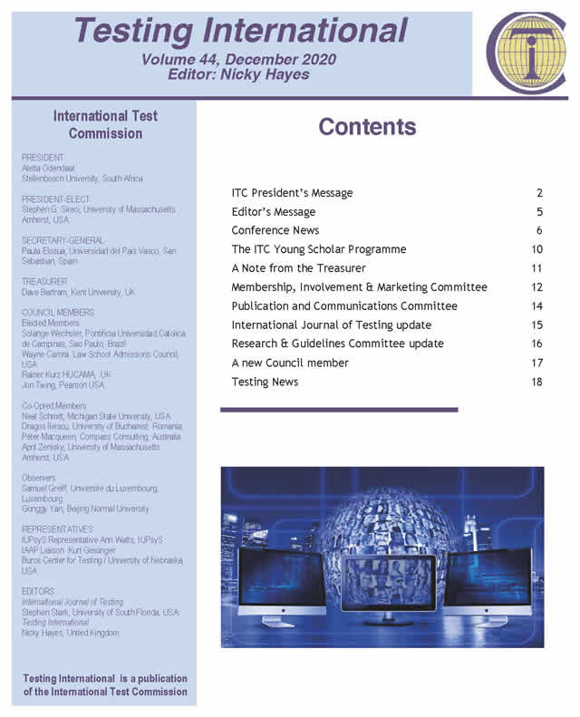 COPERTINA Testing International 44 issue December 2020