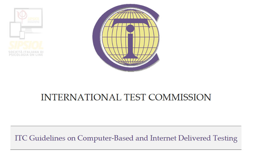 Le Linee Guida della ITC sui Test on line, via computer e via internet